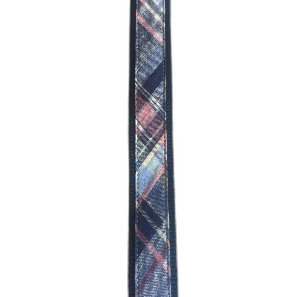 Janie and Jack Cornflower Blue Plaid Belt - 2T to 3